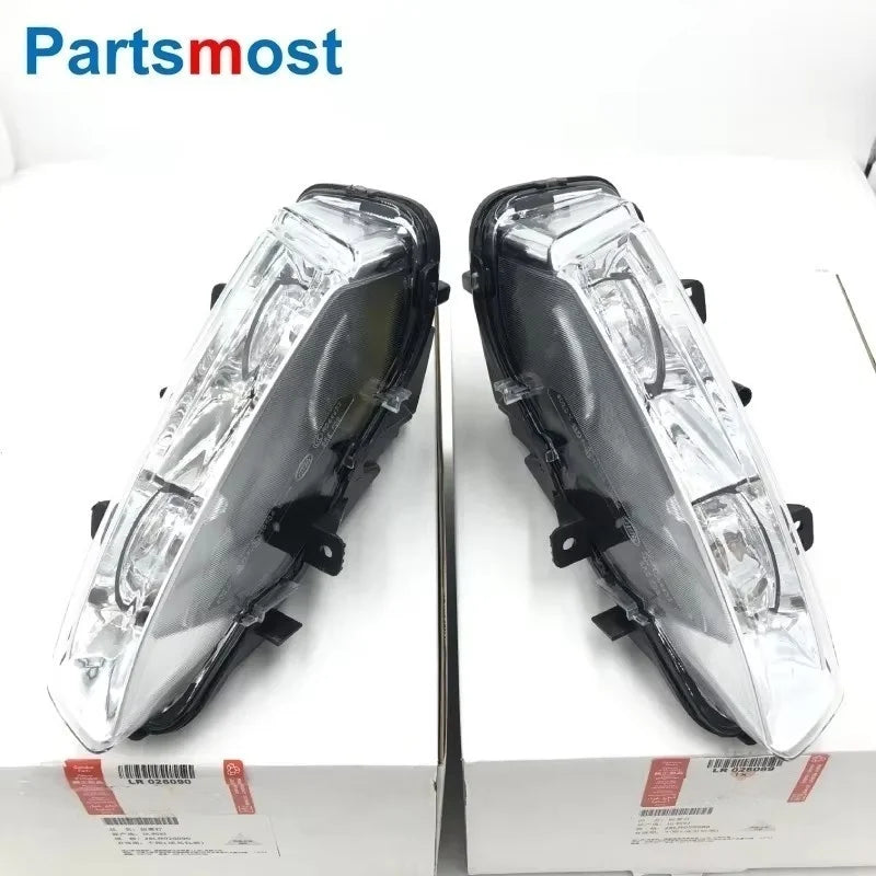 مصباح ضباب LED جديد للمصد الأمامي لسيارة Land Rover Range Rover Evoque 2012-2015 مصباح ضباب جانبي للمصد الأيمن LR026089 أو الأيسر LR026090