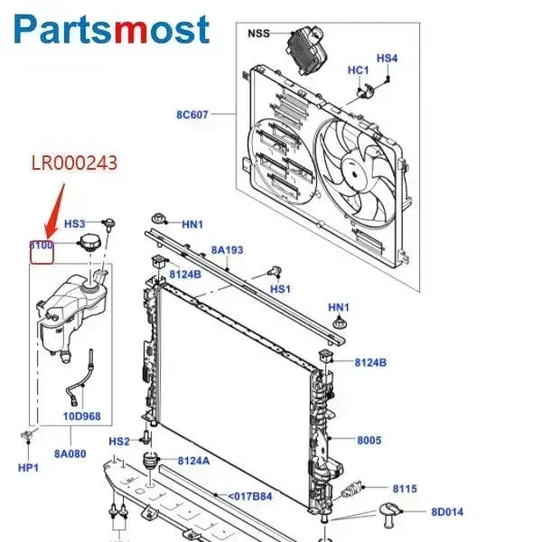 145kpa Expansion Tank Cap for Freelander 2 Range Rover Evoque Volvo Ford Radiator Coolant Overflow Bottle Lid 30680002 LR000243