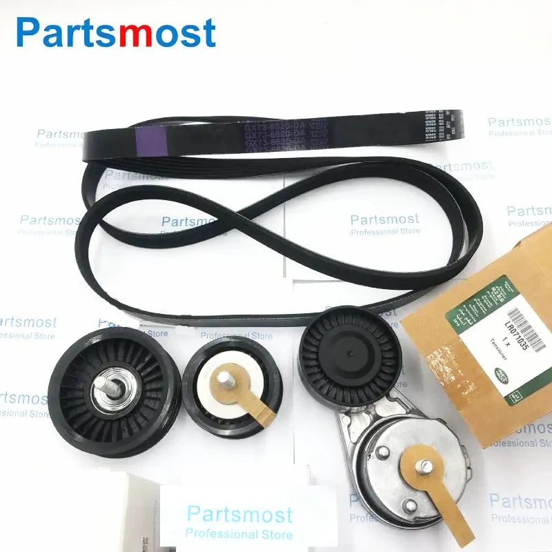 5.0 Drive Belt Idler pulley Tensioner for Discovery 4 Range Rover 2013- RR Sport 2014- Velar LR091610 LR035544 LR036304 LR071035