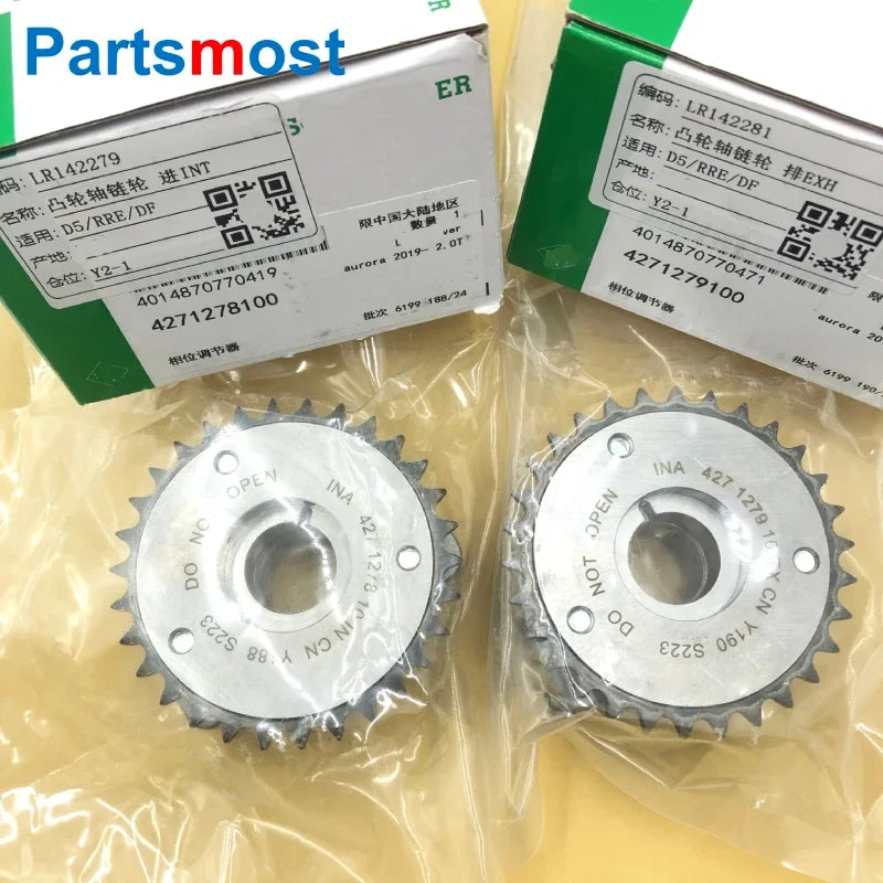 2.0L 16V Turbo Petrol Intake OR Exhaust Camshaft Sprocket Actuator for New Discovery RR Sport 14- Velar Evoque LR091759 LR091760