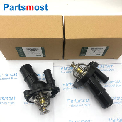 2.0L Petrol Coolant Thermostat & Housing for LAND ROVER Freelander 2 Evoque Range Rover Discovery Sport Ford Thermostat LR027158