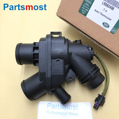 3.0 V6 Petrol Auto Thermostat Housing w/ Sensor for LR4 Range Rover RR Sport 14- New Discovery Velar LR062498 LR069809 LR095895