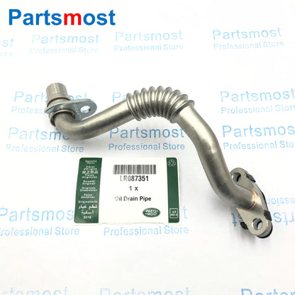 3.0L V6 Modified Turbo Oil Drain Pipe LR087351 or Blanking Plug LR044555 for Range Rover RR Sport Velar Discovery 4 Jaguar XF XJ