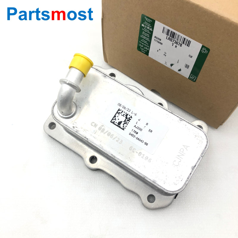 2.0 TURBO PETROL AJ200P OIL COOLER FOR RANGE ROVER SPORT NEW DISCOVERY EVOQUE VELAR JAGUAR F-TYPE XE XF E-PACE LR073678 LR075630