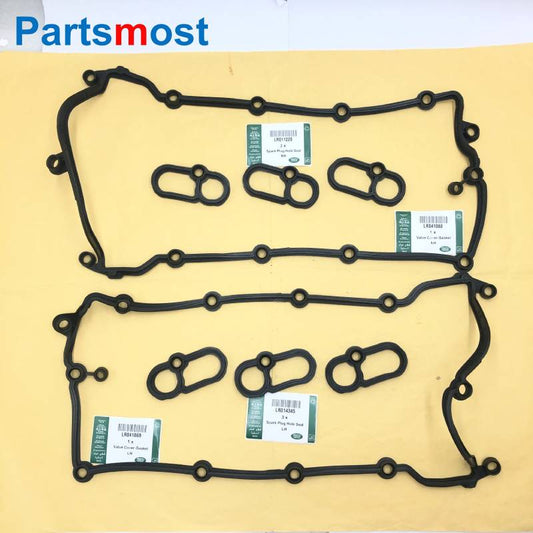 3.0L VALVE COVER GASKET SPARK PLUG SEAL FOR LR4 RANGE ROVER RR SPORT 14- NEW DISCOVERY VELAR LR041868 LR041869 LR011220 LR014345