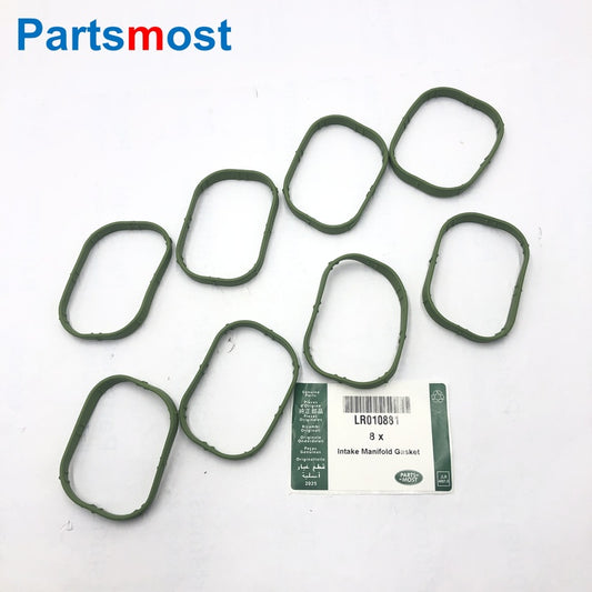 8PCS OF INTAKE MANIFOLD GASKETS FOR 5.0L V8 PETROL LAND ROVER DISCOVERY 4 RANGE ROVER RR SPORT JAGUAR XK XF XJ AJ811713 LR010881