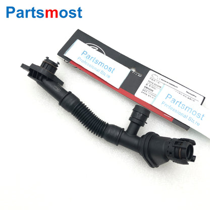 CRANKCASE VENT BREATHER HOSE KIT FOR BMW X5 X6 50iX 750i 750Li 750iX 750LiX 11157646086 11157646087 OR 11157575640 11157575641