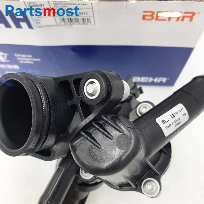 غطاء ترموستاتي لمبرد محرك توربو 2.0 لسيارة مرسيدس X117 C117 CLA250 GLA250 X156 ترموستات TM7997 A2702002200 2702000615