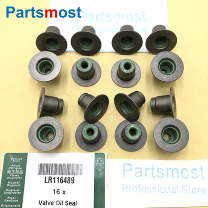 1.5 I3 2.0 3.0 I6 PETROL 16x VALVE STEM SEAL FOR LAND ROVER RANGE ROVER SPORT 14- NEW DISCOVERY SPORT VELAR EVOQUE 19- LR116489