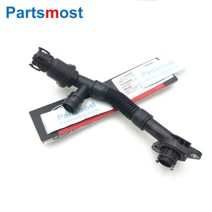 CRANKCASE VENT BREATHER HOSE KIT FOR BMW X5 X6 50iX 750i 750Li 750iX 750LiX 11157646086 11157646087 OR 11157575640 11157575641