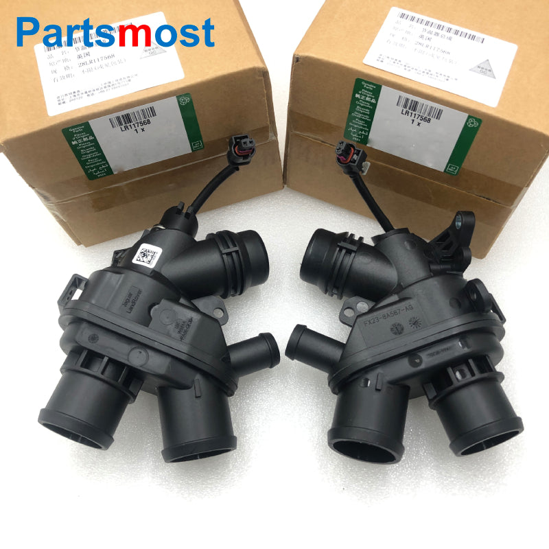 3.0 V6 Petrol Coolant Thermostat Housing w/ Sensor for Range Rover 13- RR Sport 14- New Discovery Velar LR062498 107288 LR117568