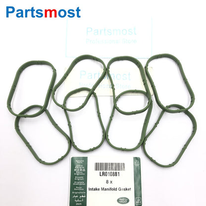 8PCS OF INTAKE MANIFOLD GASKETS FOR 5.0L V8 PETROL LAND ROVER DISCOVERY 4 RANGE ROVER RR SPORT JAGUAR XK XF XJ AJ811713 LR010881