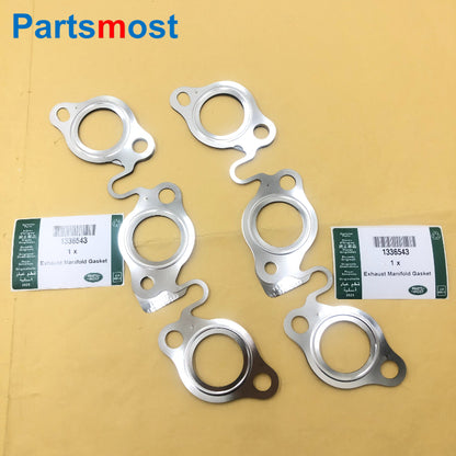 EXHAUST MANIFOLD GASKET FOR 2.7L 3.0L V6 DIESEL LAND ROVER DISCOVERY 3 LR4 RANGE ROVER SPORT VELAR JAGUAR XF XJ C2S30281 1336543