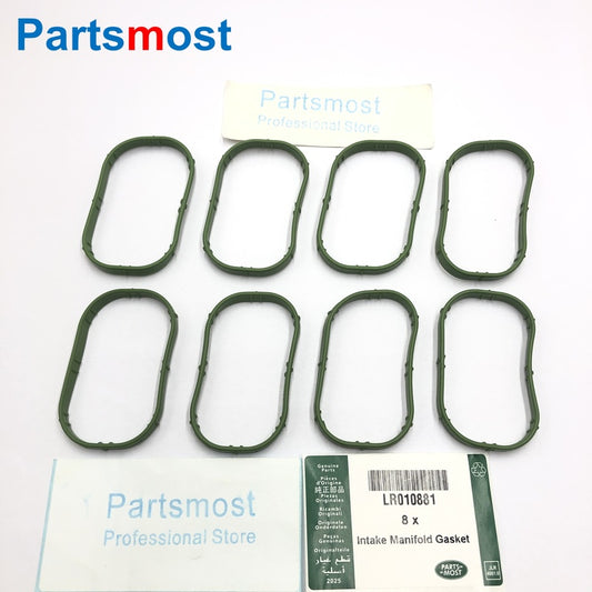 8PCS OF INTAKE MANIFOLD GASKETS FOR 5.0L V8 PETROL LAND ROVER DISCOVERY 4 RANGE ROVER RR SPORT JAGUAR XK XF XJ AJ811713 LR010881
