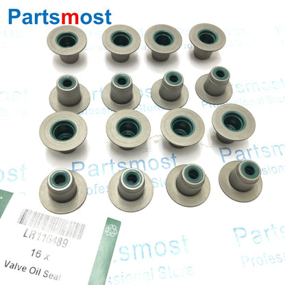 1.5 I3 2.0 3.0 I6 PETROL 16x VALVE STEM SEAL FOR LAND ROVER RANGE ROVER SPORT 14- NEW DISCOVERY SPORT VELAR EVOQUE 19- LR116489
