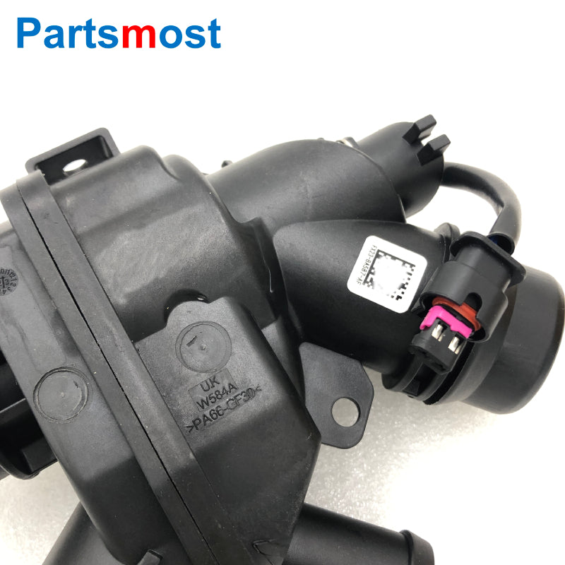 3.0 V6 Petrol Coolant Thermostat Housing w/ Sensor for Range Rover 13- RR Sport 14- New Discovery Velar LR062498 107288 LR117568