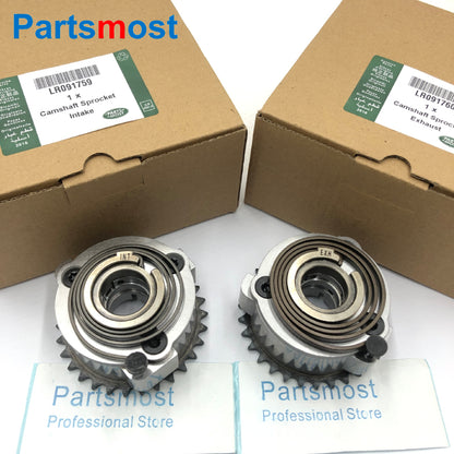 Intake / Exhaust Camshaft Sprocket Actuator for 2.0L Turbo Petrol New Discovery Range Rover Sport Velar Evoque LR091759 LR091760