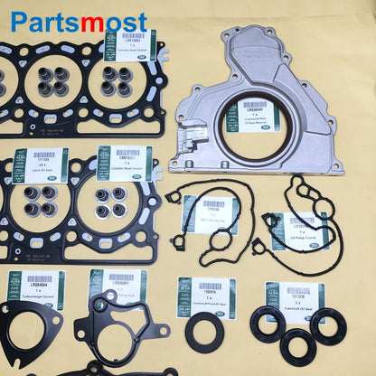 3.0L DIESEL ENGINE OVERHAUL GASKET SET FOR RANGE ROVER SPORT LR3 LR4 VELAR LR013063 LR029132 1336543 LR036542 1311285 LR005994