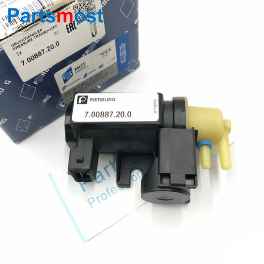 Turbocharger Boost Solenoid Pierburg 7.00887.20.0 for BMW X6 740i 740Li F01 F02 E71 Pressure Transducer 11747595375 11747628987