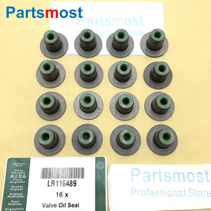 1.5 I3 2.0 3.0 I6 PETROL 16x VALVE STEM SEAL FOR LAND ROVER RANGE ROVER SPORT 14- NEW DISCOVERY SPORT VELAR EVOQUE 19- LR116489