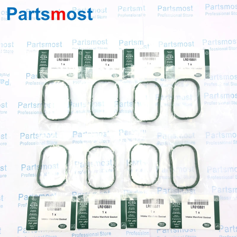 8PCS OF INTAKE MANIFOLD GASKETS FOR 5.0L V8 PETROL LAND ROVER DISCOVERY 4 RANGE ROVER RR SPORT JAGUAR XK XF XJ AJ811713 LR010881