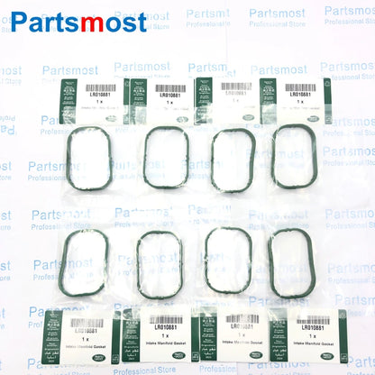 8PCS OF INTAKE MANIFOLD GASKETS FOR 5.0L V8 PETROL LAND ROVER DISCOVERY 4 RANGE ROVER RR SPORT JAGUAR XK XF XJ AJ811713 LR010881
