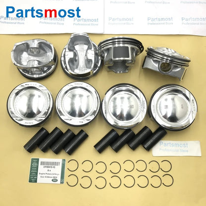 8X NEW MODEL 5.0T PETROL 508PS AJ133 SVR SC PISTONS & RINGS FOR LR100470 LAND ROVER LR4 RANGE ROVER SPORT JAGUAR XJ XF XK F-TYPE