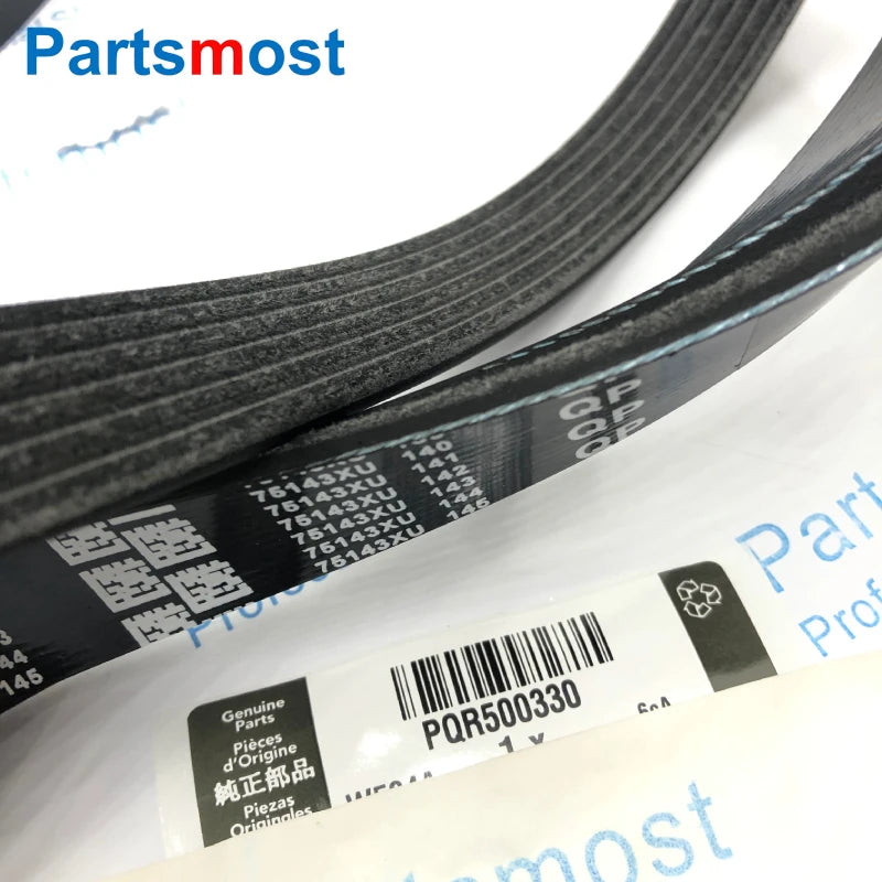4.4L V8 PETROL SERPENTINE DRIVE BELT FOR LAND ROVER RANGE ROVER 02-09 LR3 RR SPORT 05-09 PRIMARY PQS500201 SECONDARY PQS500221
