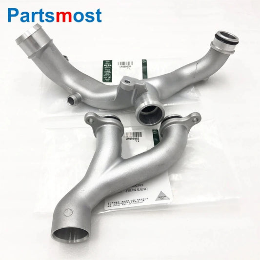 3.0L V6 5.0 V8 PETROL SC WATER OUTLET TUBE THERMOSTAT HOSE FOR DISCOVERY 4 RANGE ROVER SPORT VELAR UPPER LR090630 LOWER LR092992