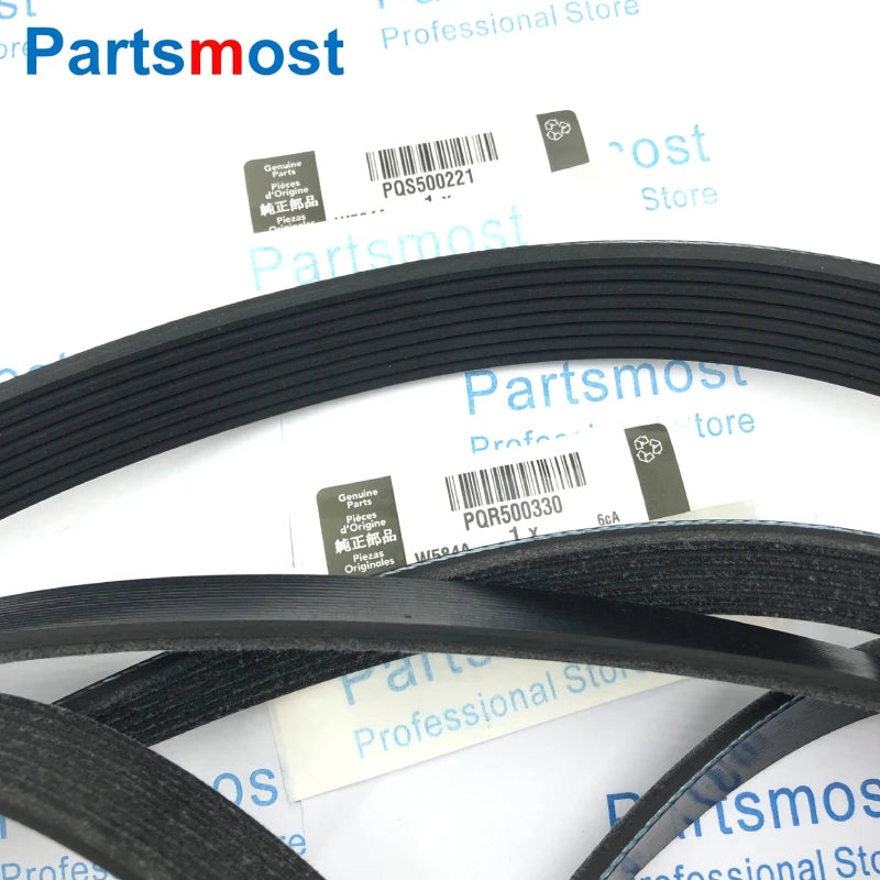 4.4L V8 PETROL SERPENTINE DRIVE BELT FOR LAND ROVER RANGE ROVER 02-09 LR3 RR SPORT 05-09 PRIMARY PQS500201 SECONDARY PQS500221