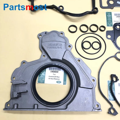 3.0L DIESEL ENGINE OVERHAUL GASKET SET FOR RANGE ROVER SPORT LR3 LR4 VELAR LR013063 LR029132 1336543 LR036542 1311285 LR005994