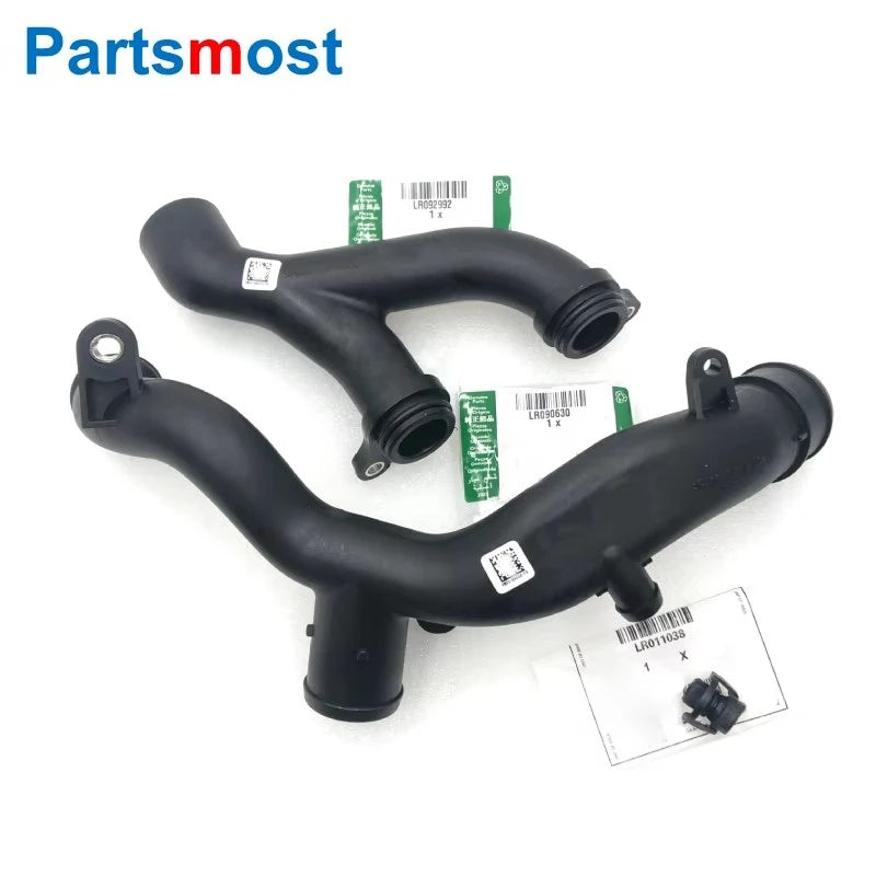 3.0L V6 5.0L V8 PETROL WATER OUTLET TUBE THERMOSTAT HOSE FOR DISCOVERY 4 RANGE ROVER SPORT VELAR LR090630 LR092992 PLUG LR011038