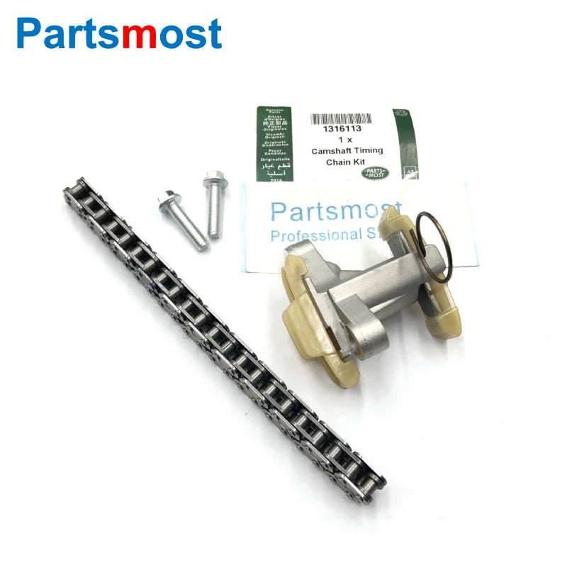 CAMSHAFT TIMING CHAIN & TENSIONER KIT FOR 2.7 3.0 DIESEL LR3 RANGE ROVER SPORT NEW DISCOVERY VELAR JAGUAR XF XJ C2S30215 1316113
