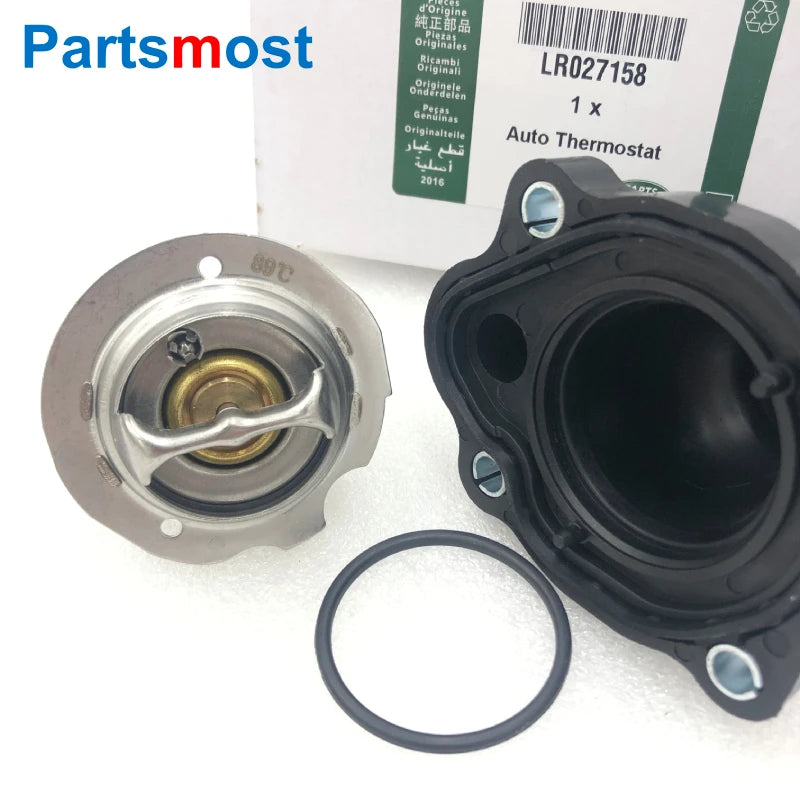 2.0L Petrol Coolant Thermostat & Housing for LAND ROVER Freelander 2 Evoque Range Rover Discovery Sport Ford Thermostat LR027158