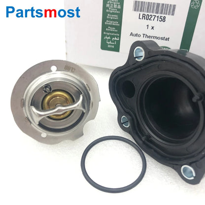 2.0L Petrol Coolant Thermostat & Housing for LAND ROVER Freelander 2 Evoque Range Rover Discovery Sport Ford Thermostat LR027158