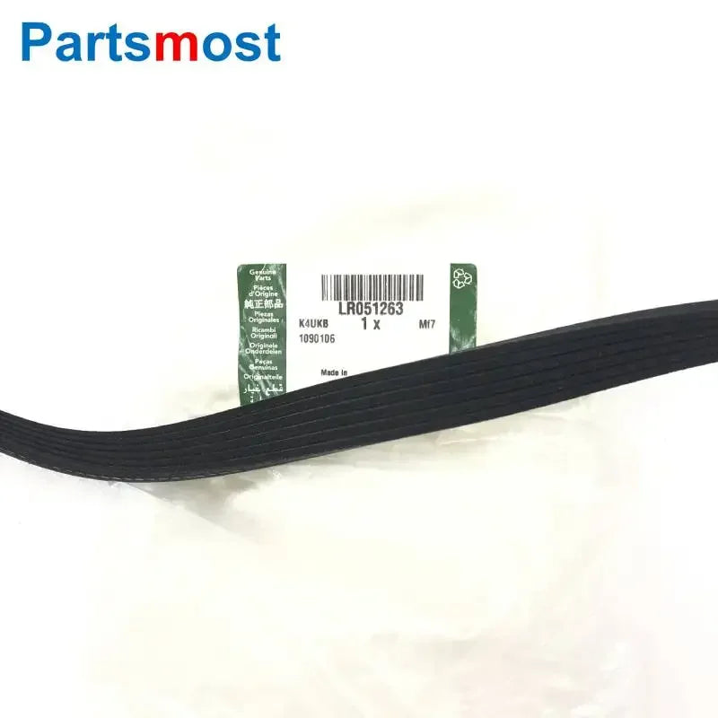 GENUINE 3.0L DOHC GDI SC V6 PETROL ENGINES SERPENTINE PRIMARY DRIVE BELT FOR LAND ROVER DISCOVERY LR4 2010-2016 6PK2434 LR051263