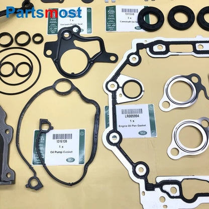 3.0L DIESEL ENGINE OVERHAUL GASKET SET FOR RANGE ROVER SPORT LR3 LR4 VELAR LR013063 LR029132 1336543 LR036542 1311285 LR005994