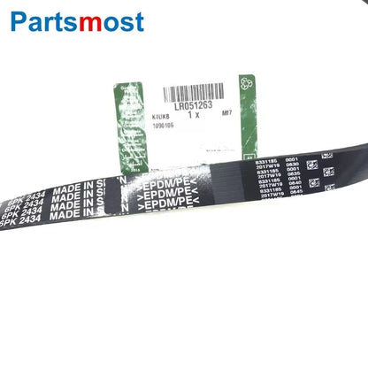 GENUINE 3.0L DOHC GDI SC V6 PETROL ENGINES SERPENTINE PRIMARY DRIVE BELT FOR LAND ROVER DISCOVERY LR4 2010-2016 6PK2434 LR051263