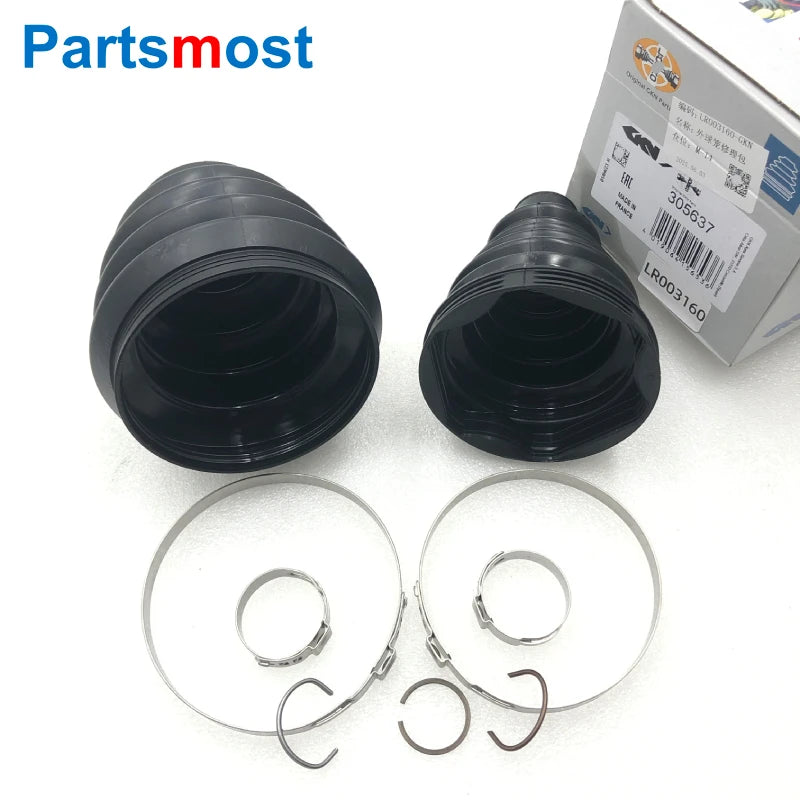 OEM GKN 305637 Inner Outer Front Axle Driveshaft CV Joint Boot Kit For Land Rover Freelander LR2 2006 to 2014 TDR500110 LR003160