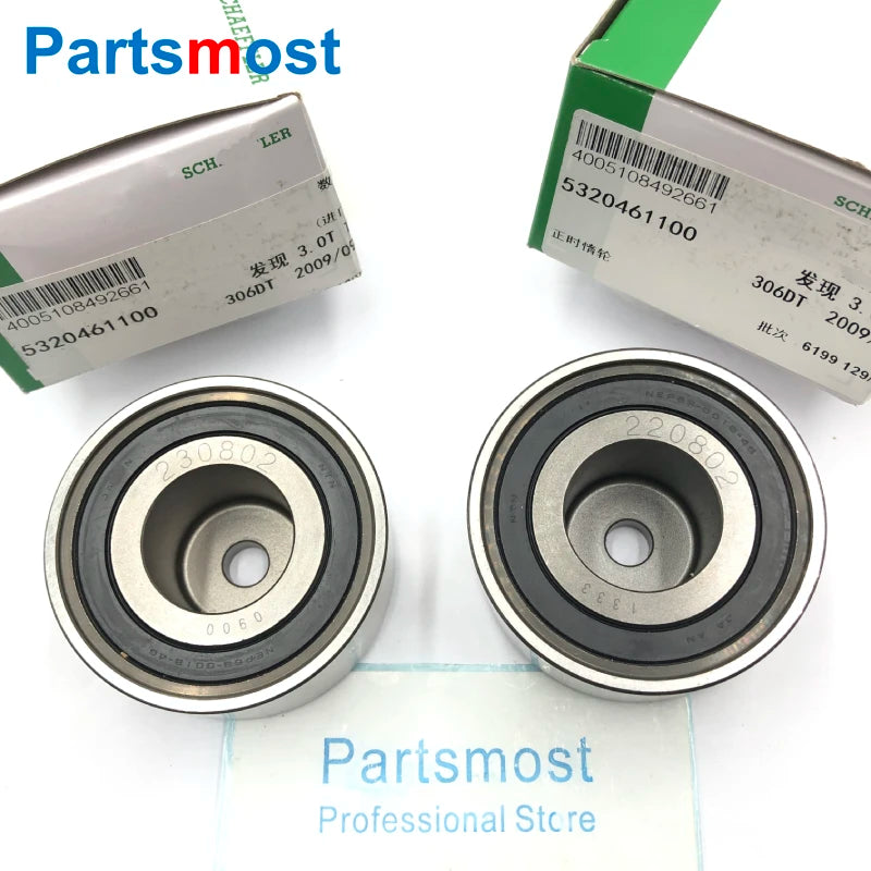 2.7 V6 3.0 DIESEL OEM INA FRONT TIMING BELT IDLER PULLEY FOR LAND ROVER DISCOVERY 3 4 RANGE ROVER RR SPORT VELAR JD61536 1311306