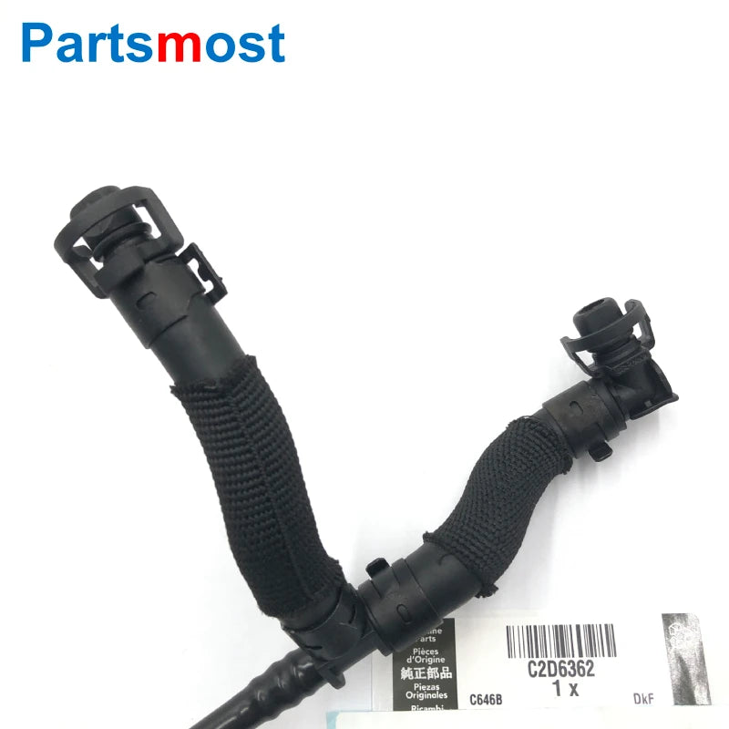 NEW 3.0 ENGINE RADIATOR COOLANT BLEED VENT HOSE EXPANSION TANK BOTTLE OVERFLOW PIPE FOR JAGUAR XF 2009-2015 XJ 2010-2019 C2D6362