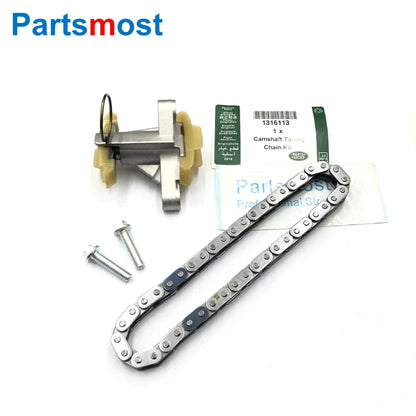 CAMSHAFT TIMING CHAIN & TENSIONER KIT FOR 2.7 3.0 DIESEL LR3 RANGE ROVER SPORT NEW DISCOVERY VELAR JAGUAR XF XJ C2S30215 1316113