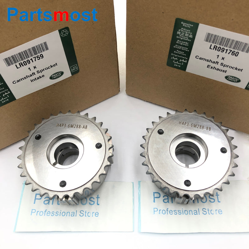 Intake / Exhaust Camshaft Sprocket Actuator for 2.0L Turbo Petrol New Discovery Range Rover Sport Velar Evoque LR091759 LR091760