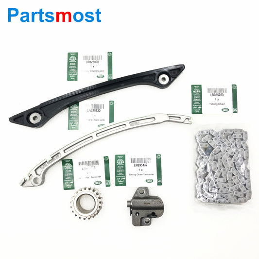 2.0L Petrol Timing Chain Guide arm Crankshaft Sprocket Tensioner for Land Rover LR2 Evoque RRS Jaguar LR025000 LR025263 LR025632 LR025264 LR095137