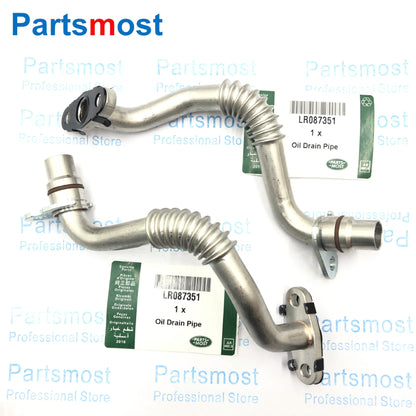 3.0L V6 Modified Turbo Oil Drain Pipe LR087351 or Blanking Plug LR044555 for Range Rover RR Sport Velar Discovery 4 Jaguar XF XJ