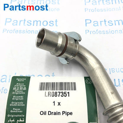 3.0L V6 Modified Turbo Oil Drain Pipe LR087351 or Blanking Plug LR044555 for Range Rover RR Sport Velar Discovery 4 Jaguar XF XJ