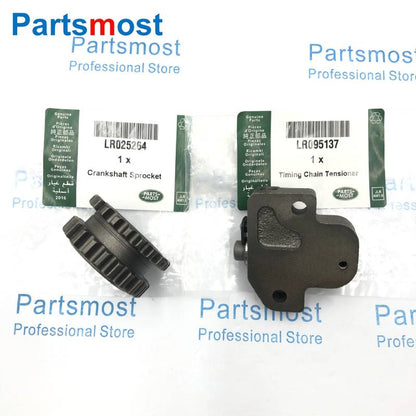 ذراع توجيه سلسلة التوقيت عمود مرفقي موتر ترس لسيارة لاند روفر LR2 إيفوك RRS جاكوار 2.0 لتر 16 فولت LR025000 263 632 264 LR095137