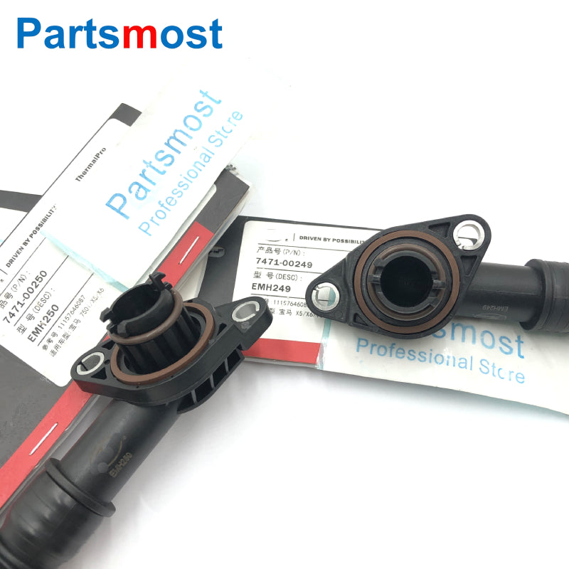 CRANKCASE VENT BREATHER HOSE KIT FOR BMW X5 X6 50iX 750i 750Li 750iX 750LiX 11157646086 11157646087 OR 11157575640 11157575641