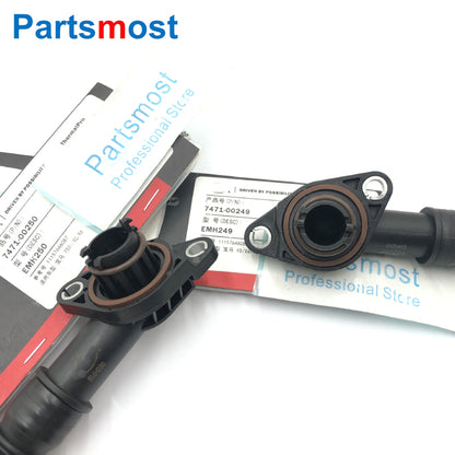 CRANKCASE VENT BREATHER HOSE KIT FOR BMW X5 X6 50iX 750i 750Li 750iX 750LiX 11157646086 11157646087 OR 11157575640 11157575641