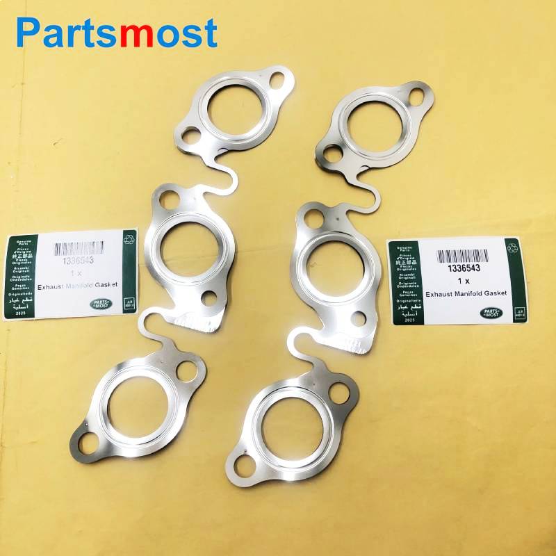 EXHAUST MANIFOLD GASKET FOR 2.7L 3.0L V6 DIESEL LAND ROVER DISCOVERY 3 LR4 RANGE ROVER SPORT VELAR JAGUAR XF XJ C2S30281 1336543